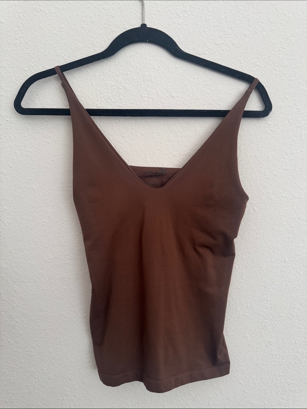 Free People Chocolate Brown V-Neck Tank